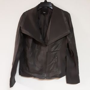Mossimo faux leather gray jacket